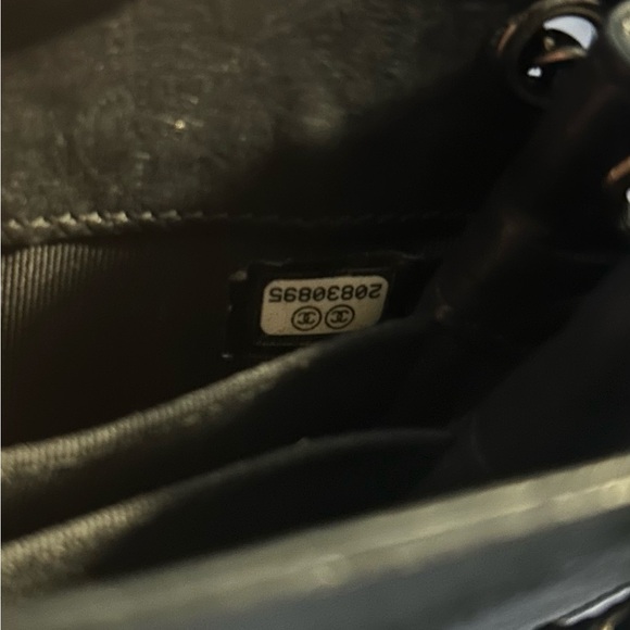 Chanel Black Leather Phone Holder/Pouch - Picture 5 of 6